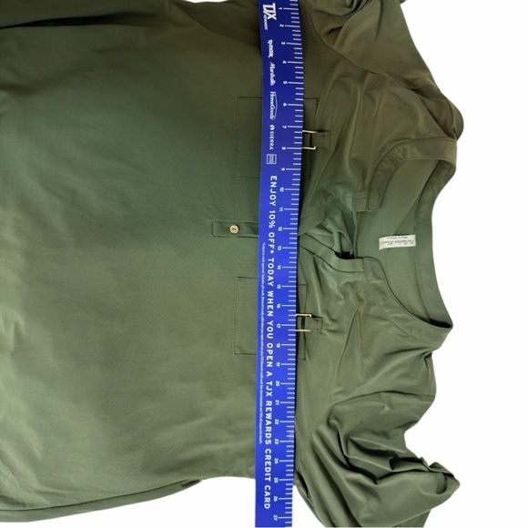 PerSeption Women’s Utility Roll-Tab Sleeve Blouse – Size 3X - Picture 5 of 6